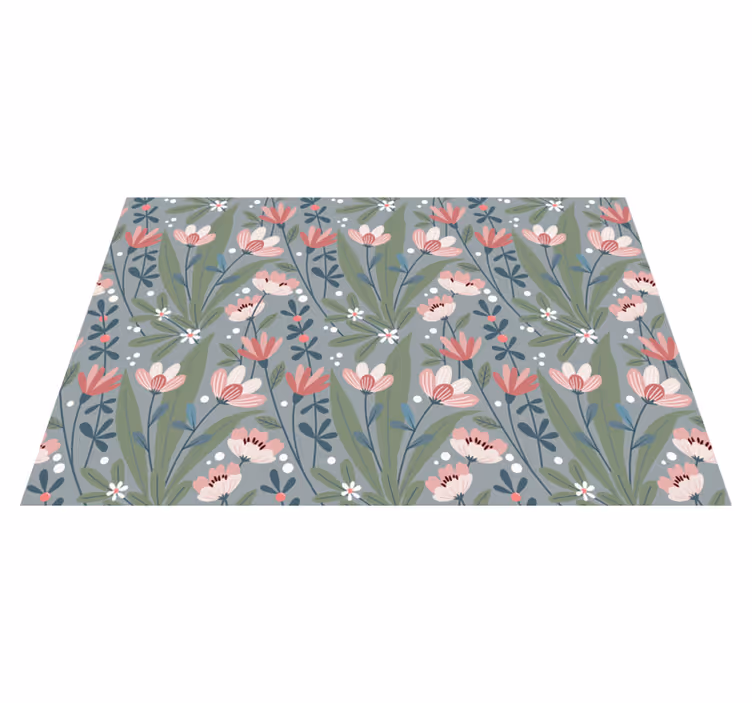Individual original mesa estampado floral para mesa - TenVinilo