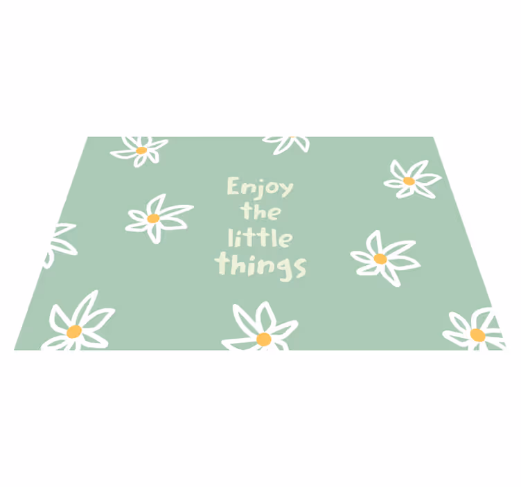 Individual original mesa configuración floral margarita - TenVinilo