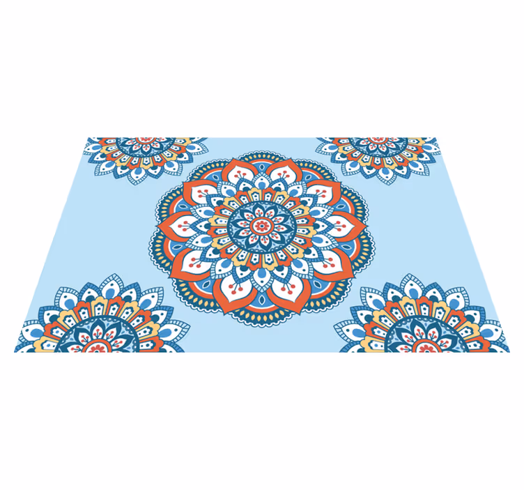 Mantel individual elegante Mandala multicolor - TenVinilo