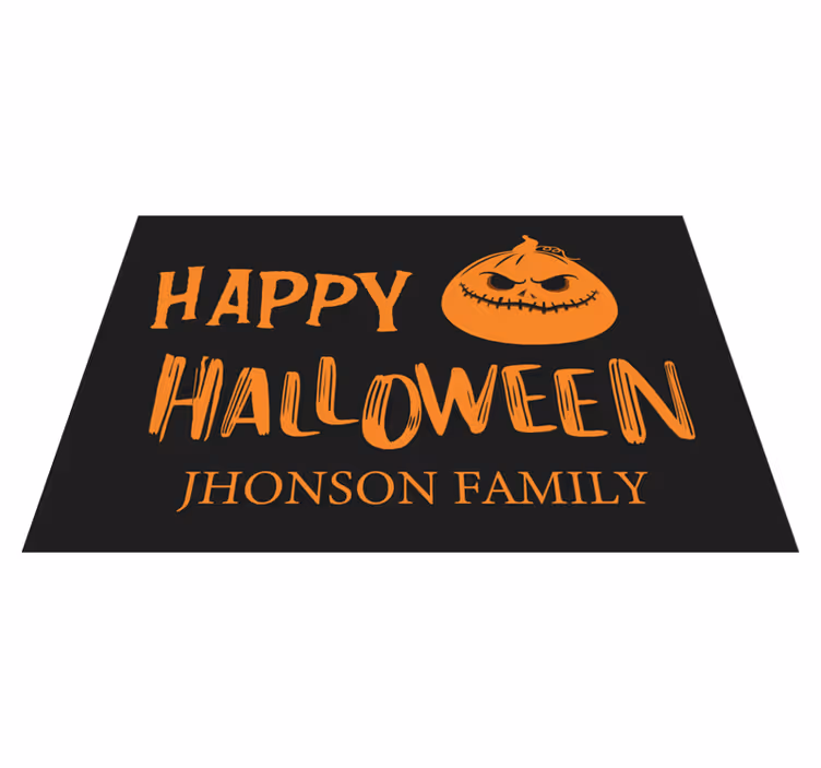 Individual mesa halloween saludo familiar de halloween - TenVinilo