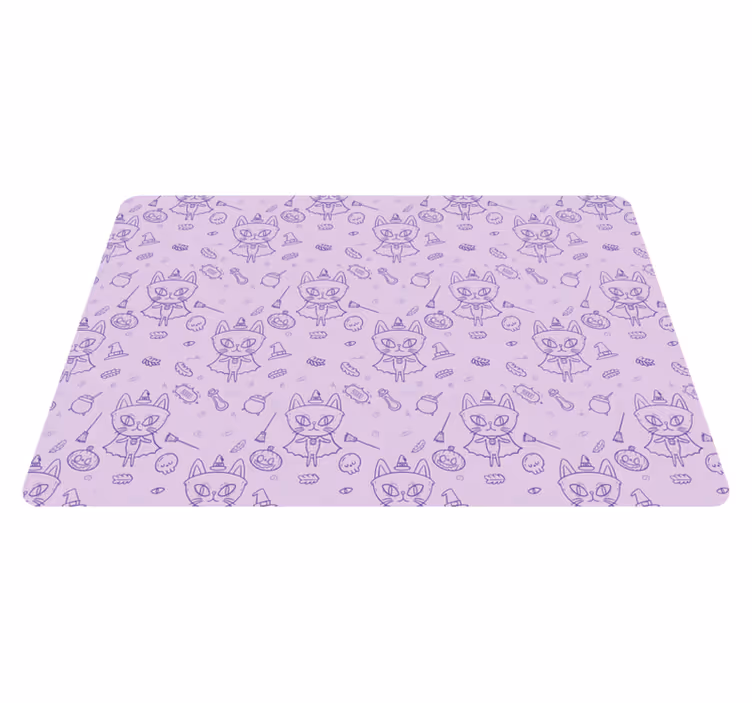 Individual mesa infantil motivo de gato caprichoso - TenVinilo