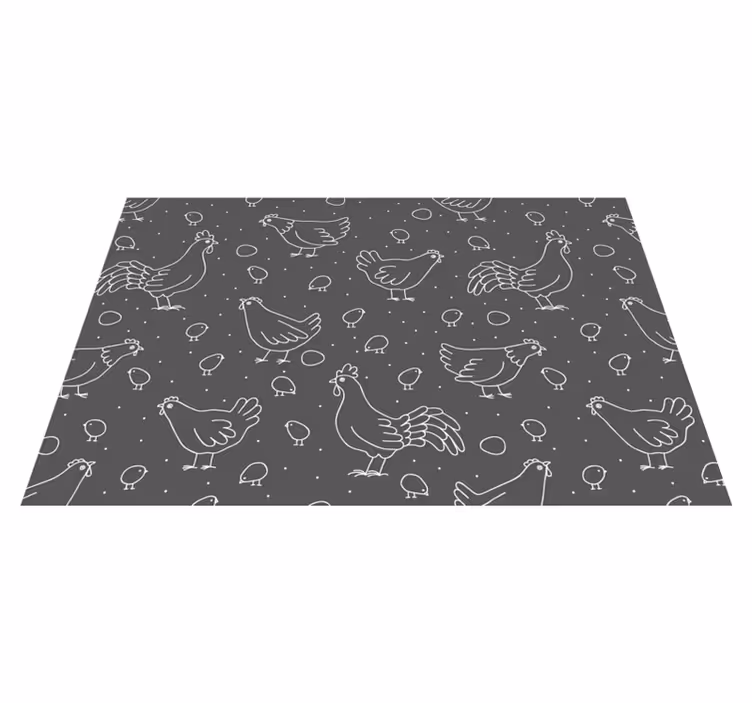 Individual original mesa cuenco encantador de gallina - TenVinilo