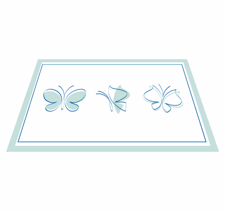 Individual original mesa motivos de mariposas elegantes - TenVinilo