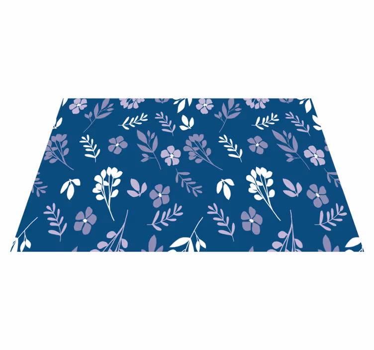 Mantel individual imitación patrón floral botánico - TenVinilo