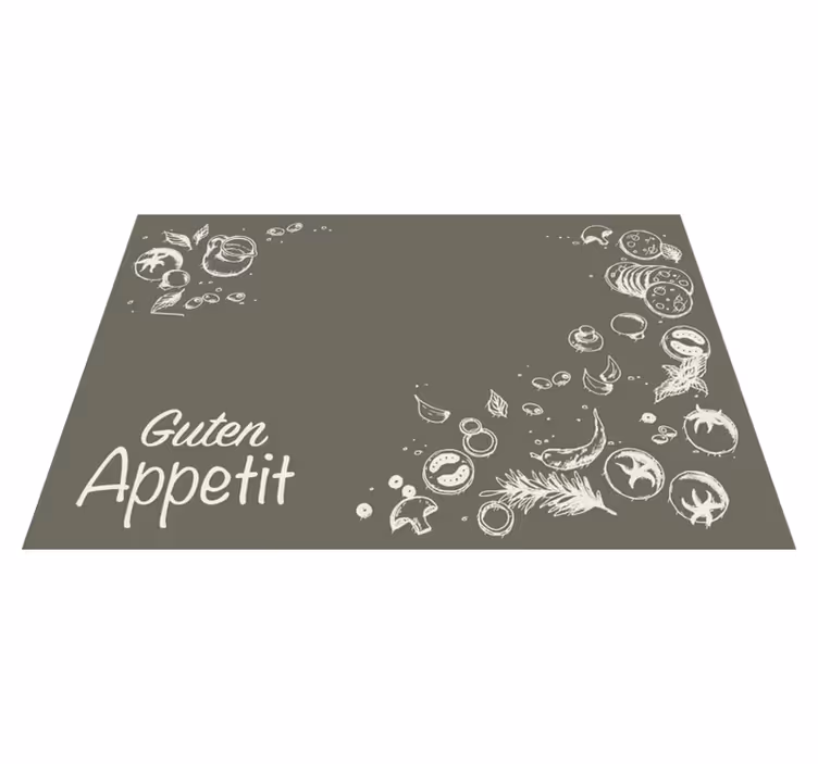 Mantel individual frases cocina con estilo - TenVinilo