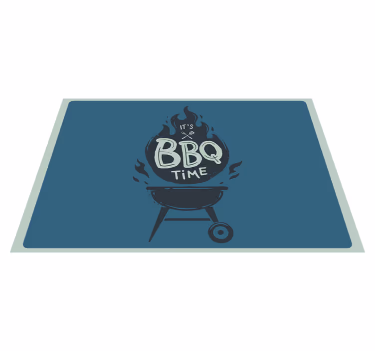 Mantel individual frases hora de bbq llamas - TenVinilo