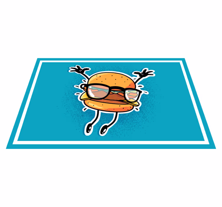 Individual mesa infantil personaje hamburguesa saltarín - TenVinilo