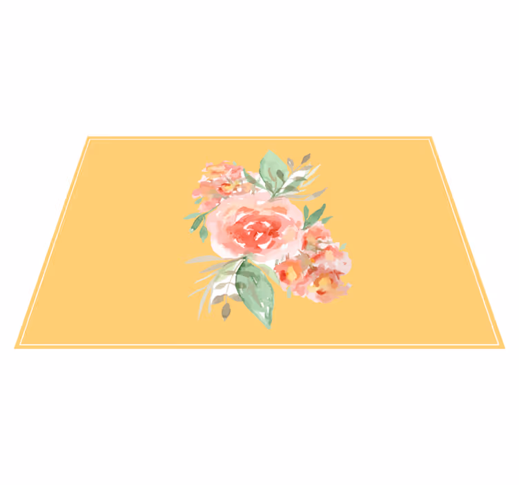 Individual original mesa con diseño floral - TenVinilo