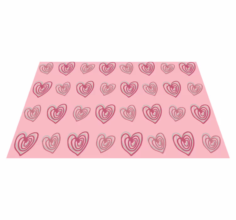 Individual original mesa superficie con corazones - TenVinilo