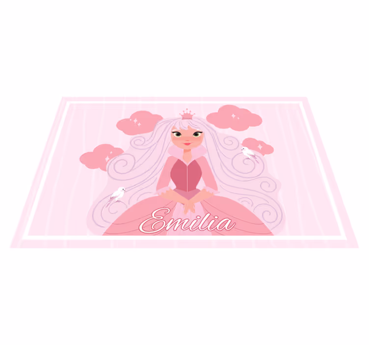 Individual mesa infantil arte de personajes de princesas - TenVinilo