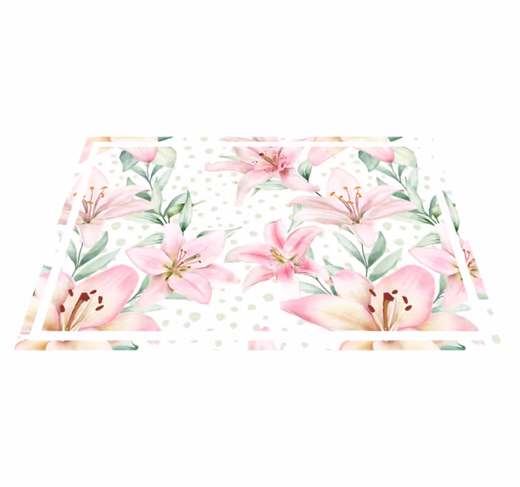Individual original mesa arreglo floral de lirios - TenVinilo