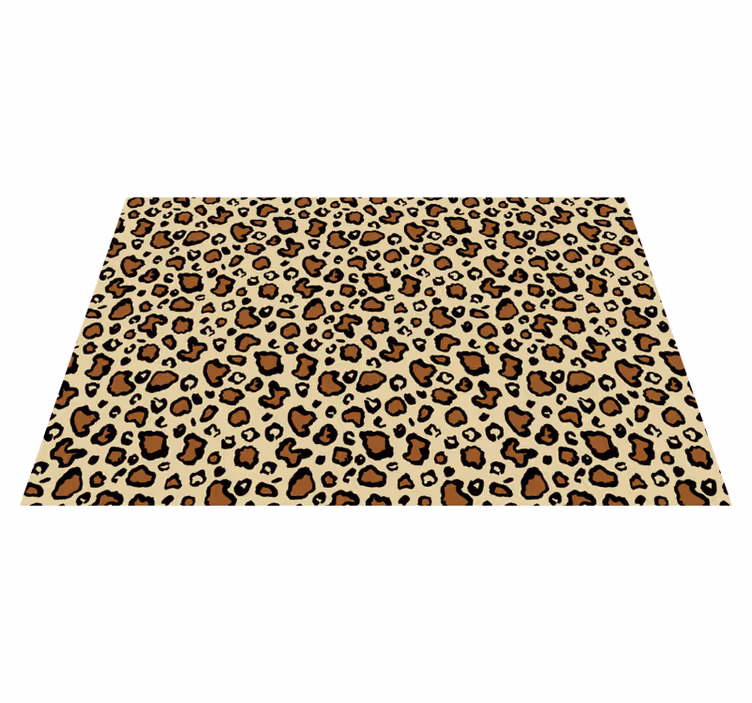 Mantel individual original Estampado animal de leopardo clásico - TenVinilo