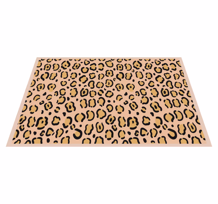 Mantel individual imitación estampado de piel de leopardo - TenVinilo