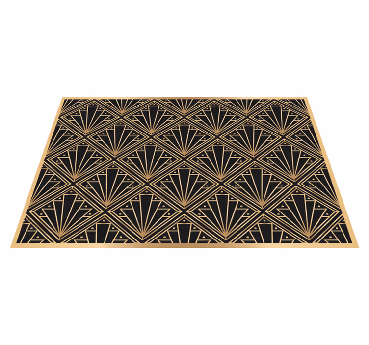 Mantel individual imitación patrón art deco - TenVinilo