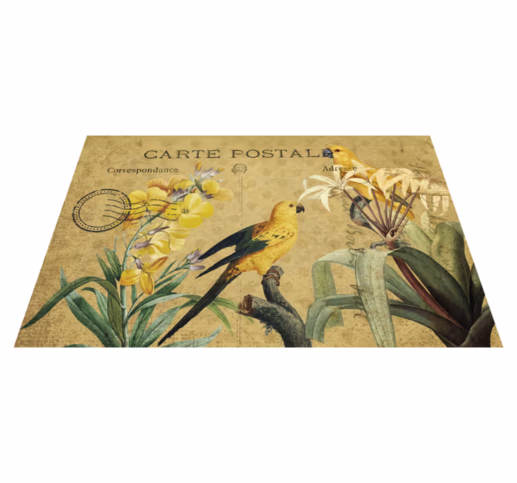Individual original mesa postal floral vintage - TenVinilo
