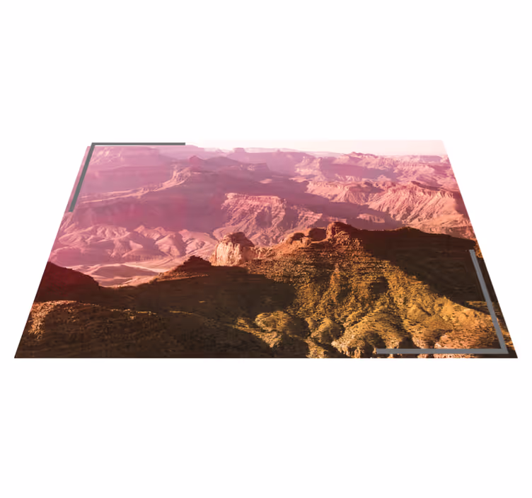 Individual mesa moderno paisaje de montaña - TenVinilo