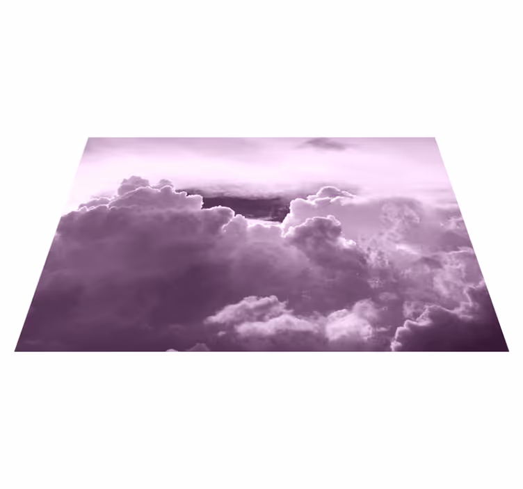 Mantel individual imitación nubes en morado - TenVinilo