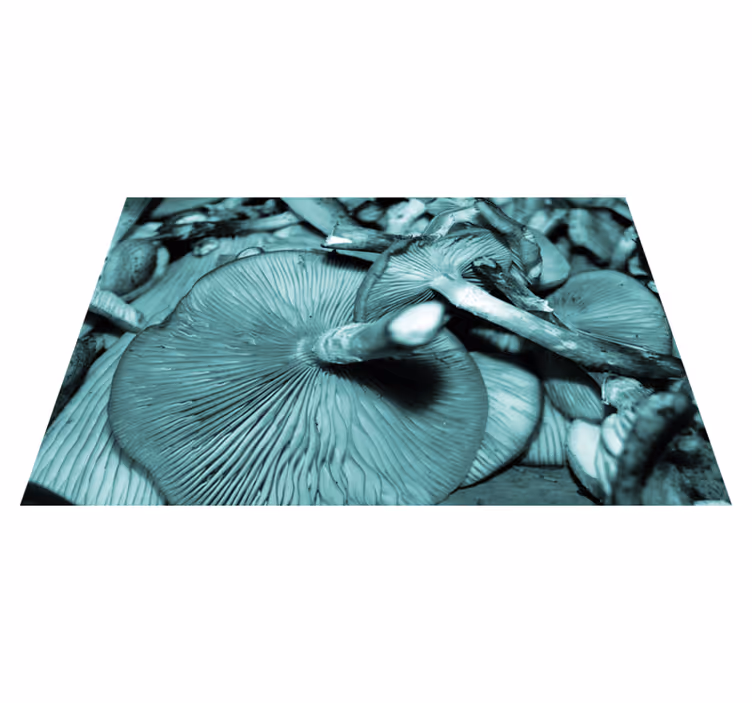 Mantel individual patrón Branquias de setas de ostra azul - TenVinilo