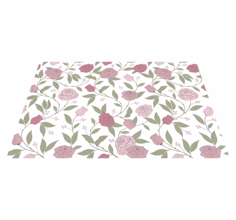 Mantel individual elegante Rosas vintage rosa pálido - TenVinilo