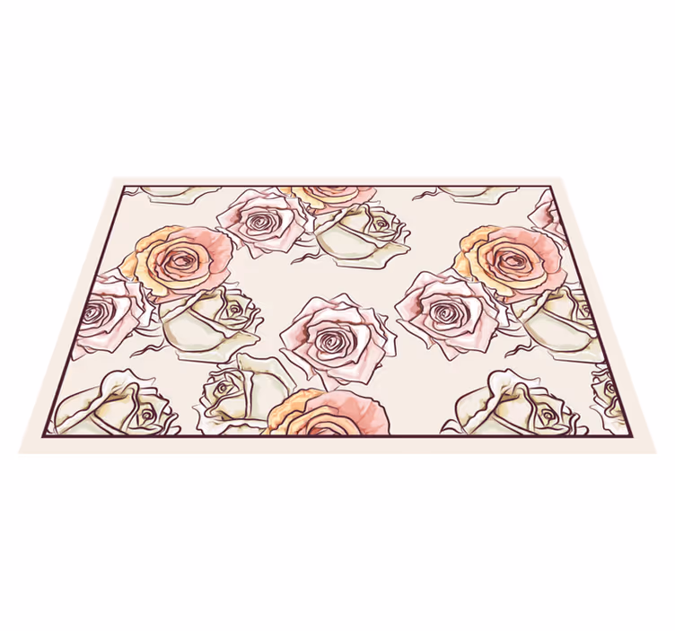 Individual original mesa arreglo floral de rosas - TenVinilo