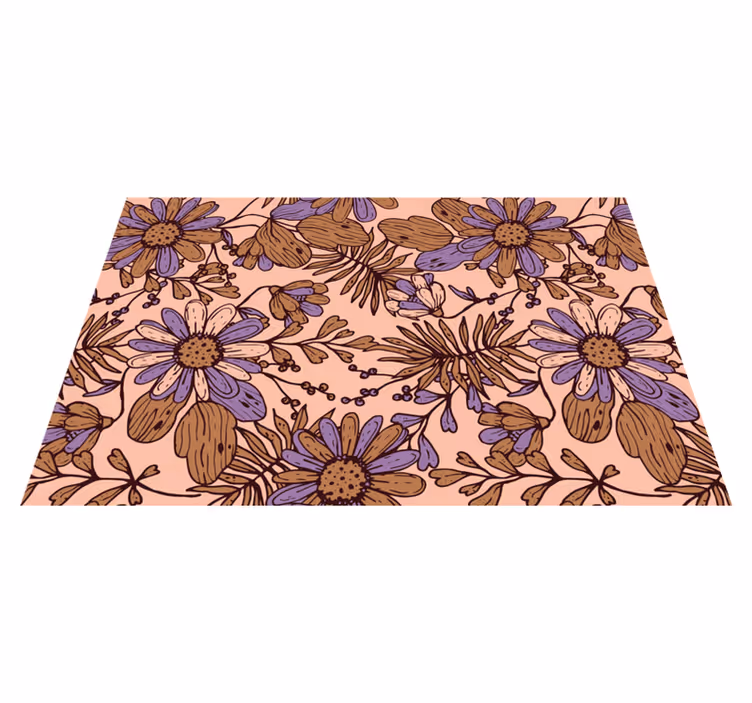 Individual original mesa superficie floral inspirada - TenVinilo