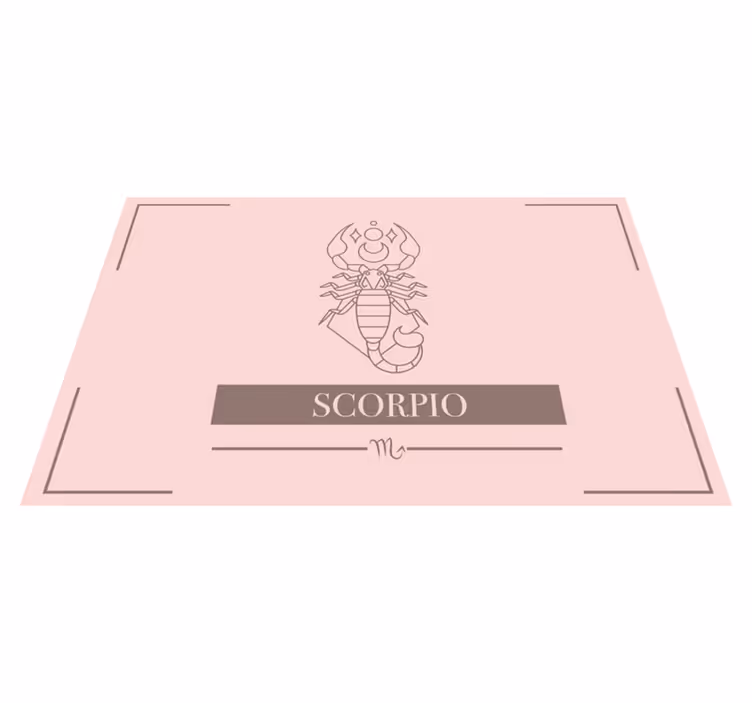 Individual mesa signo del zodiaco escorpio - TenVinilo
