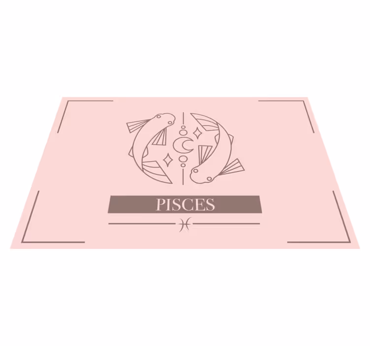 Individual mesa signo del zodiaco piscis - TenVinilo