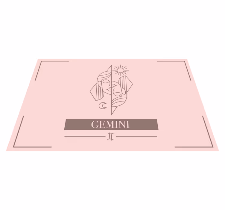 Individual mesa signo del zodiaco geminis - TenVinilo