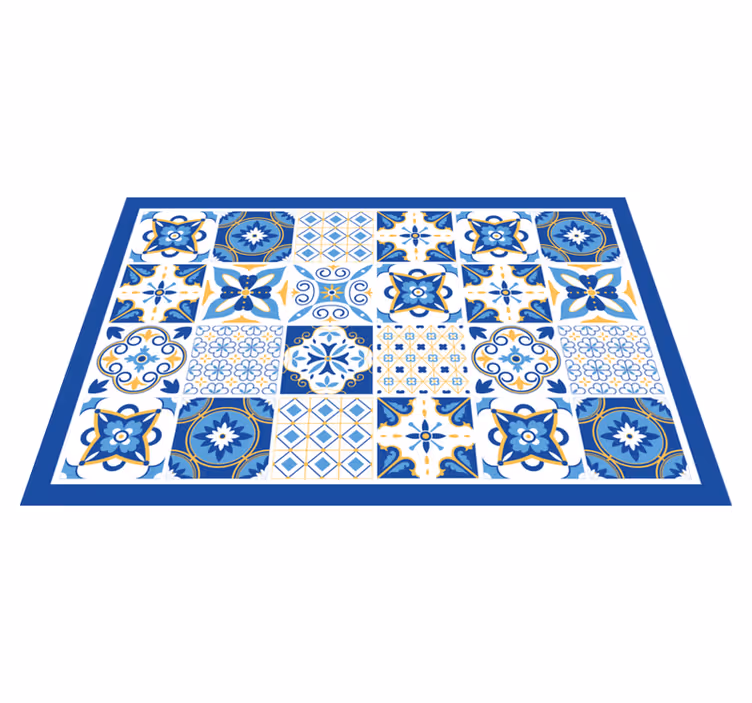 Individual original mesa patrón de azulejos clásico - TenVinilo