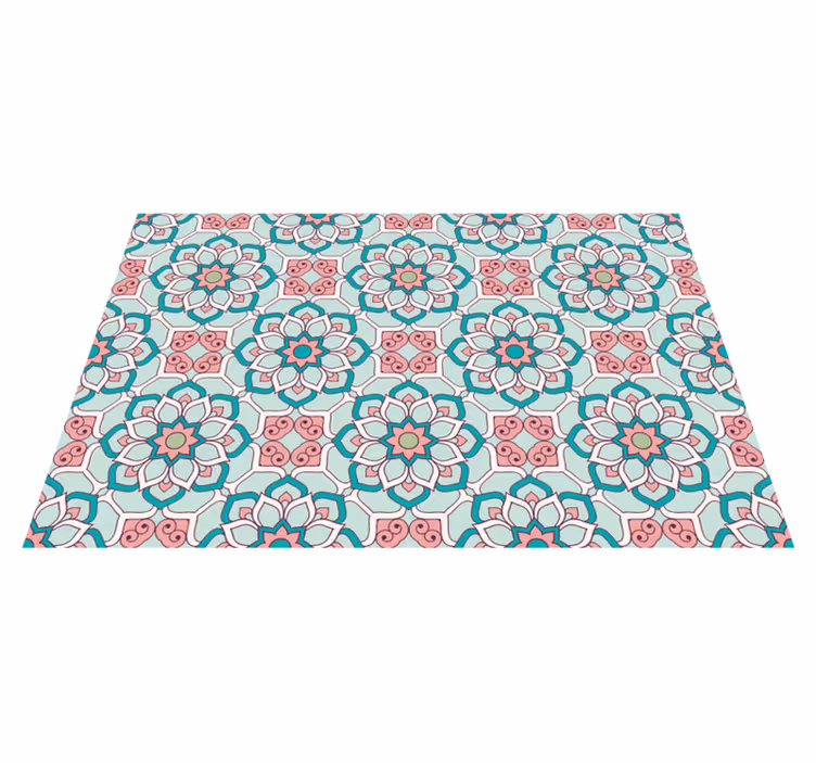 Individual original mesa estilo de ilustración floral - TenVinilo
