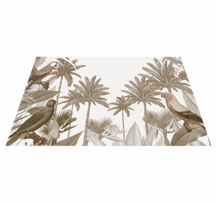 Mantel individual moderno Fauna tropical de la vendimia - TenVinilo