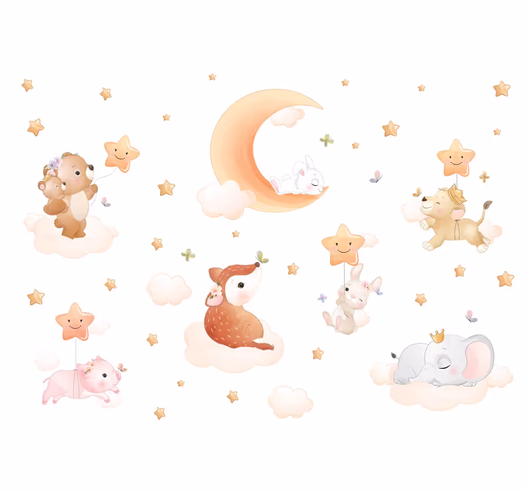 Papel mural para bebé dulces sueños - TenVinilo