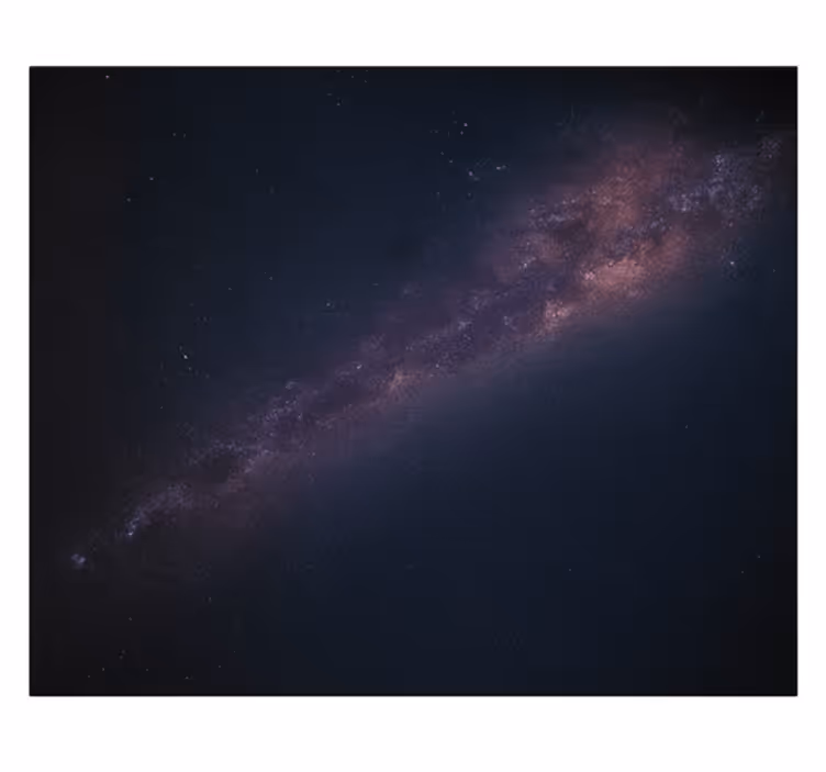 Papel mural dormitorio juvenil galaxia con estrellas - TenVinilo