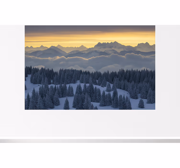 Papel mural montaña alpes suizos – aiguilles du midi - TenVinilo