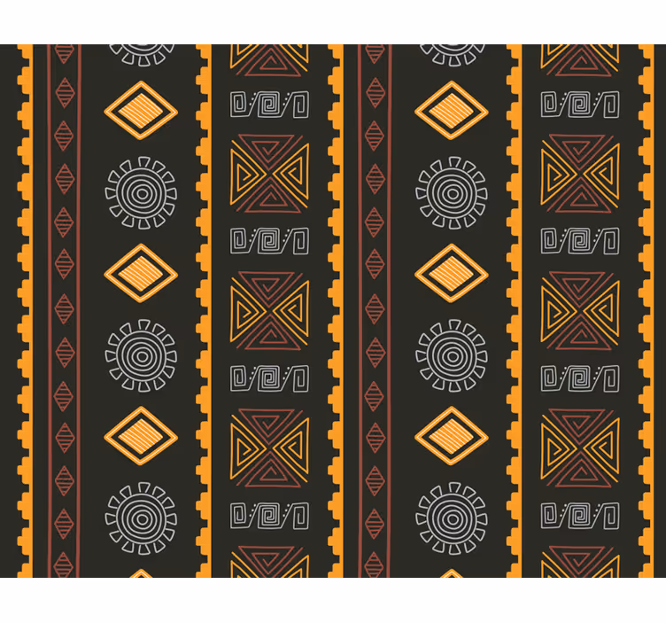Papel mural africano tribal sudafricano - TenVinilo