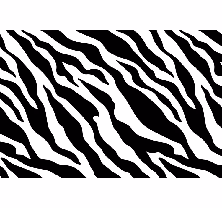Papel mural africano estampado de cebra en blanco y negro - TenVinilo