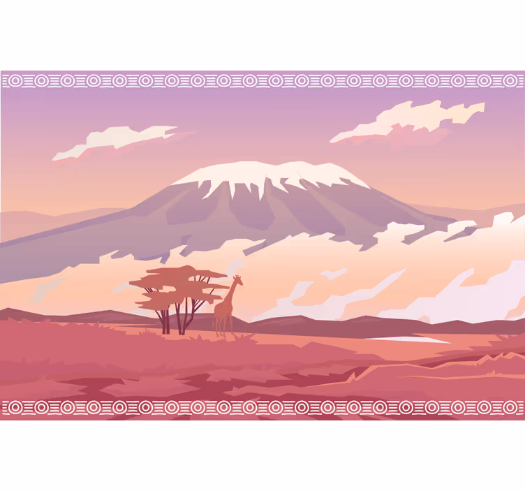 Papel mural africano kilimanjaro - TenVinilo