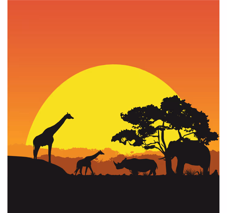 Papel mural africano sabana africana - TenVinilo