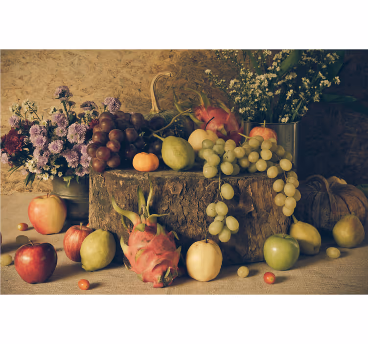 Papel mural cocina frutas para la cocina - TenVinilo