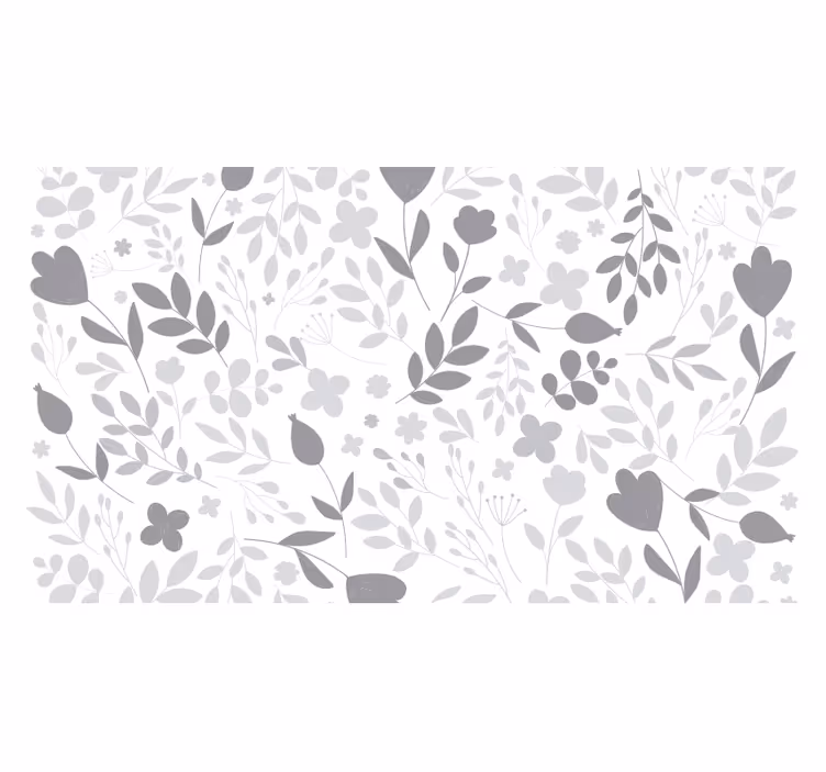 Papel mural blanco alfombra vinílica gris y blanca - TenVinilo