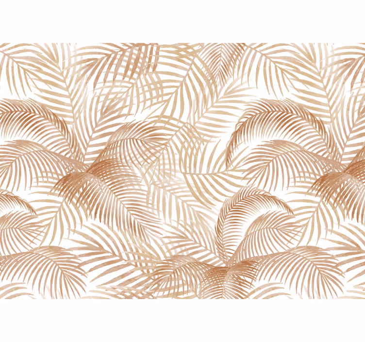 Papel mural terracota palmas exóticas - TenVinilo