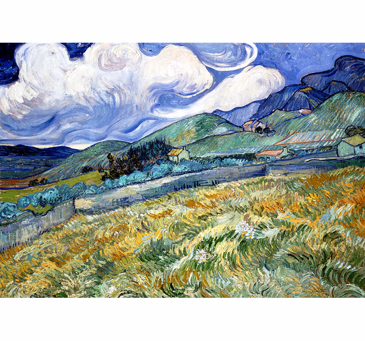 Papel mural pasillo iris artístico de van gogh - TenVinilo
