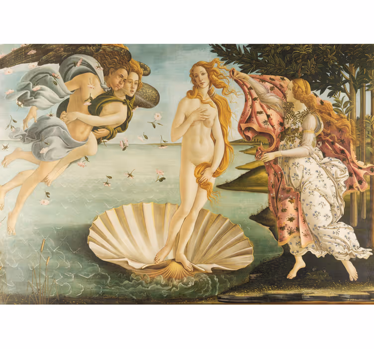 Papel mural recibidor el nacimiento de venus - TenVinilo