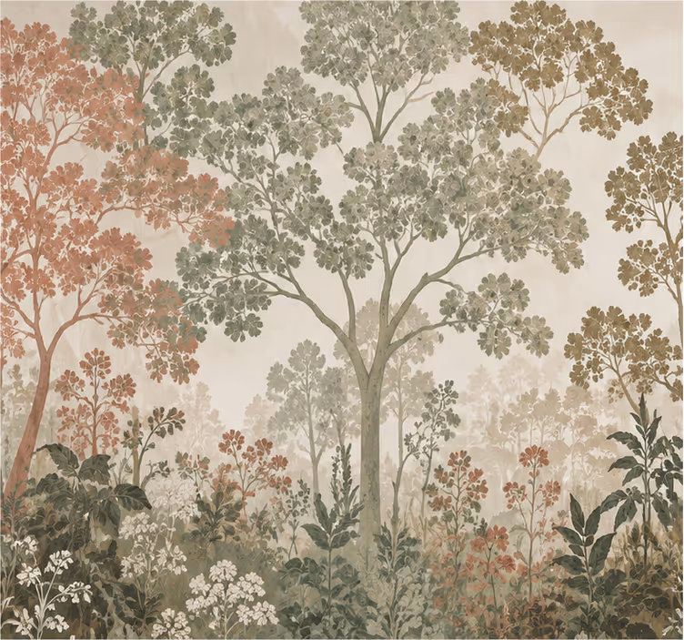 Papel mural bosque naturaleza - TenVinilo
