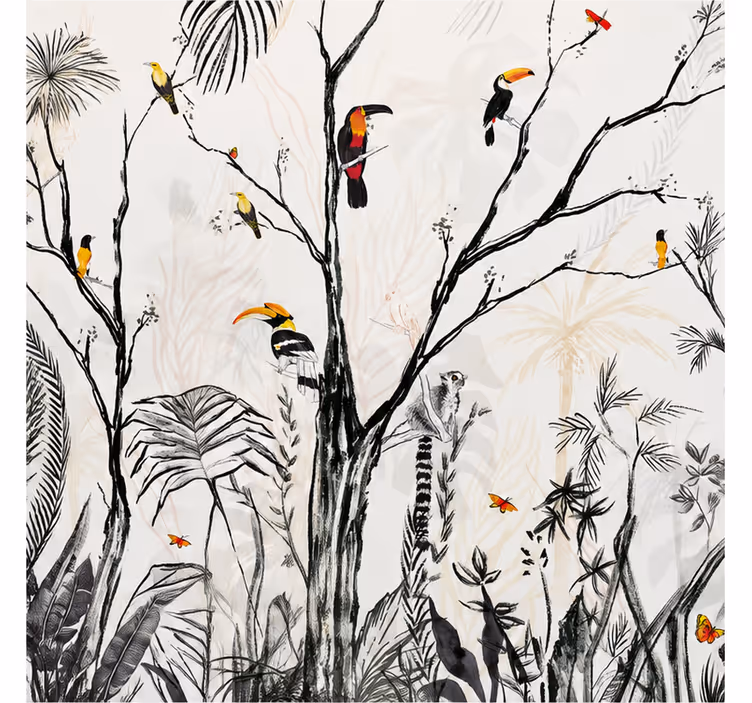 Papel mural selva tropical - TenVinilo