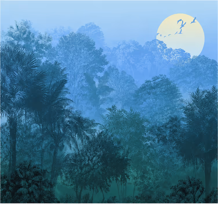 Papel mural selva naturaleza - TenVinilo