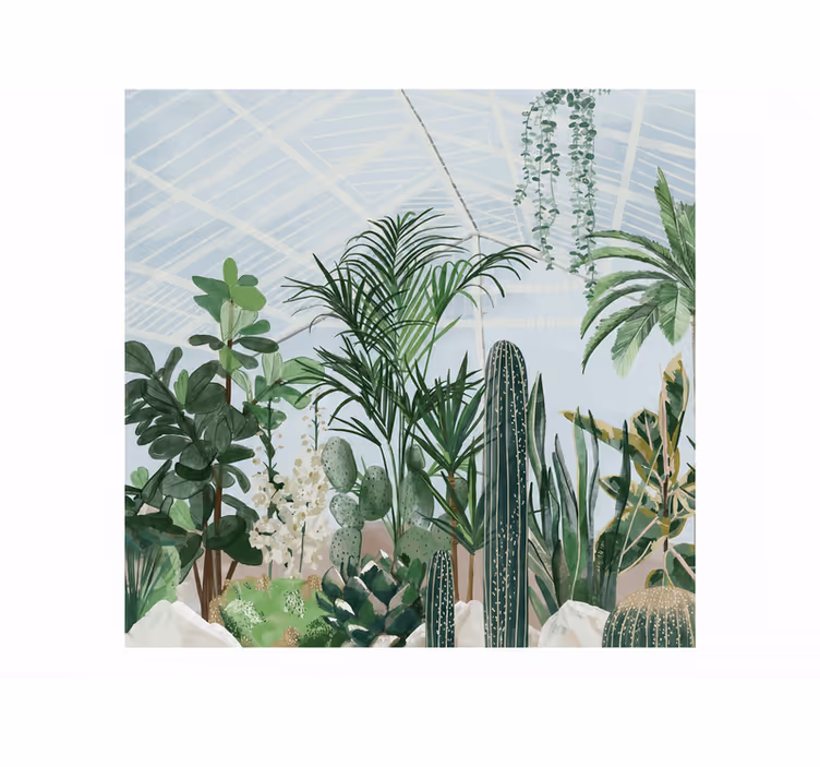 Papel mural naturaleza jardín botánico gigante - TenVinilo
