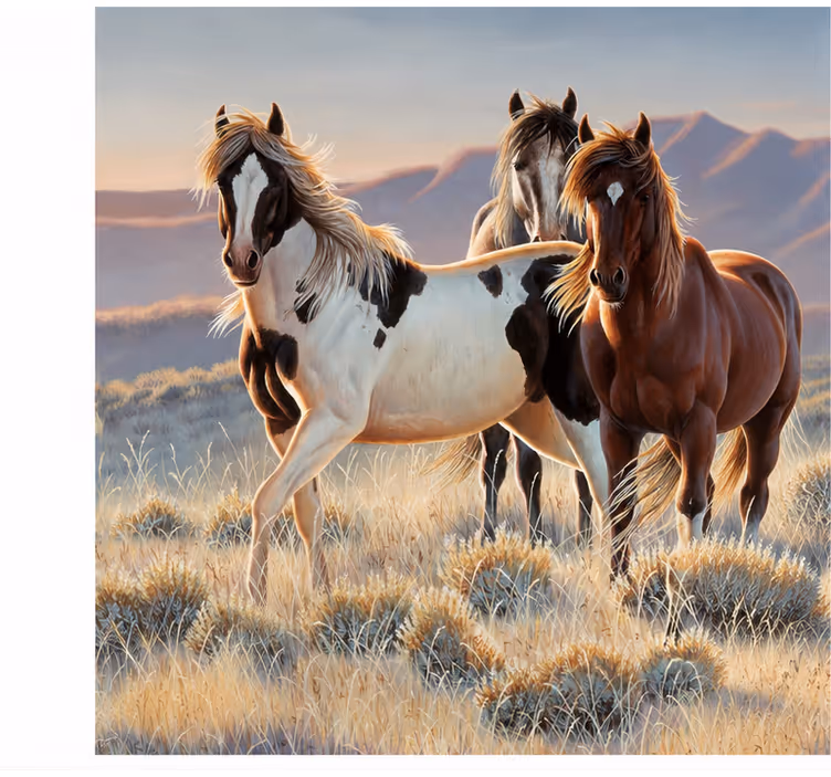 Papel mural animales caballo - TenVinilo