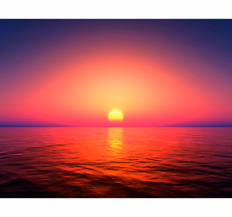 Fotomural atardecer en el mar - TenVinilo