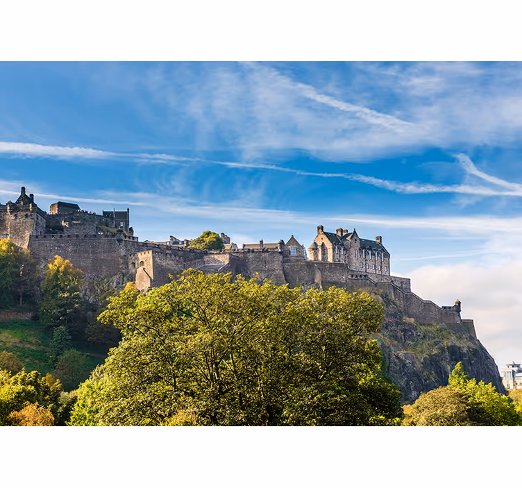 Fotomural ciudad Edinburgh castle - TenVinilo